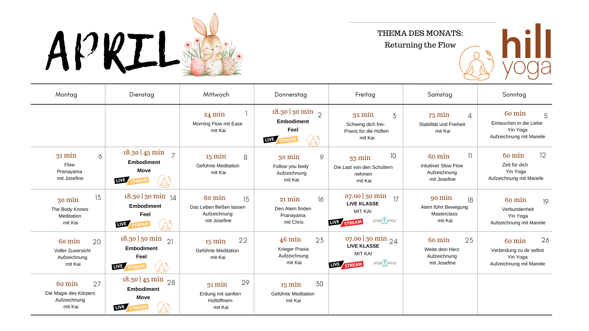 Returning to Flow im April