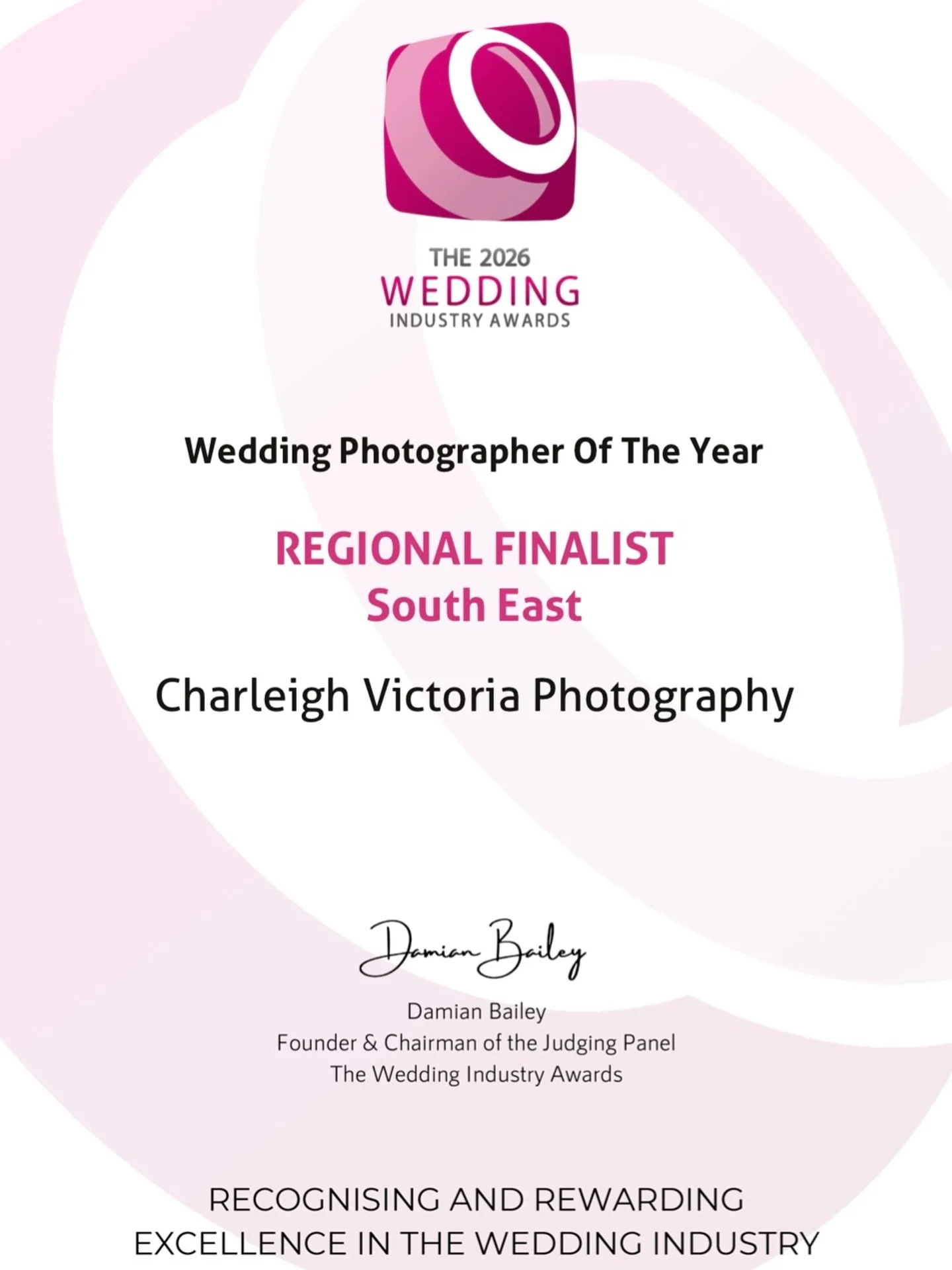 Pinch me moment! 😭💫
I&rsquo;m officially a Regional Finalist for Wedding Photographer of the Year, South East!
So grateful for every single couple who voted and supported me, your love means the world.
@twia_official 
.
.
#weddingphotography  #wedd