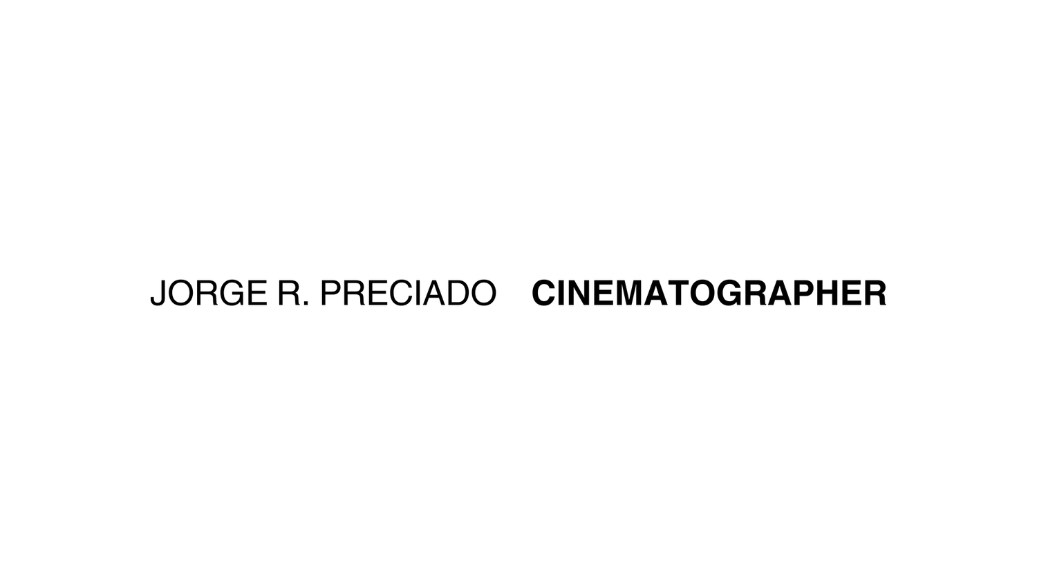 JORGE R. PRECIADO