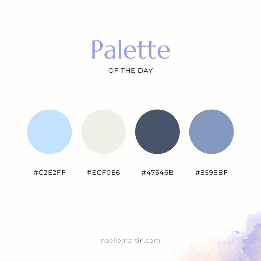 Palette of the day: winter mood ☁️
I don&rsquo;t know for you, but where I am, it&rsquo;s cold outside. I&rsquo;m wearing wool socks, 3 layers of t-shirt and pullovers, and a scarf on top of everything. I&rsquo;m sitting inside, looking at the grey o