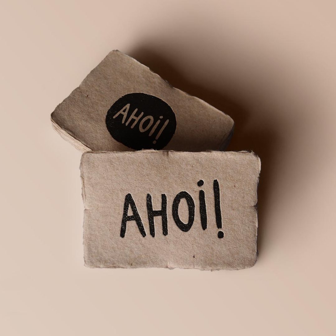 Do you know @ahoi_ladencafe? It's a cool caf&eacute; and organic shop based in Z&uuml;rich. When they decided to open their business, they asked me to create their logo. Here you can see a bit of the reflexion behind it. I hope you&rsquo;ll find that
