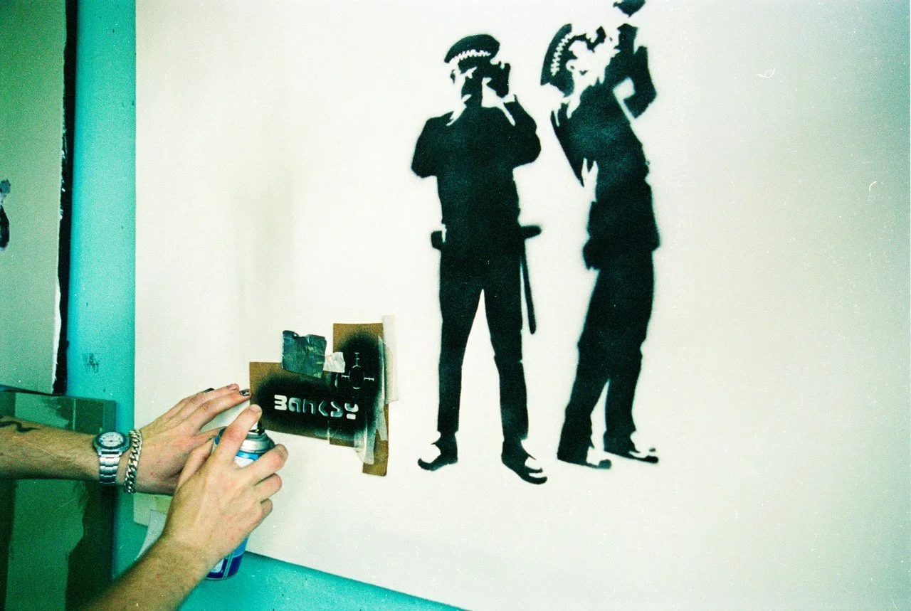 Steve Lazarides_finishing touches_Banksy
