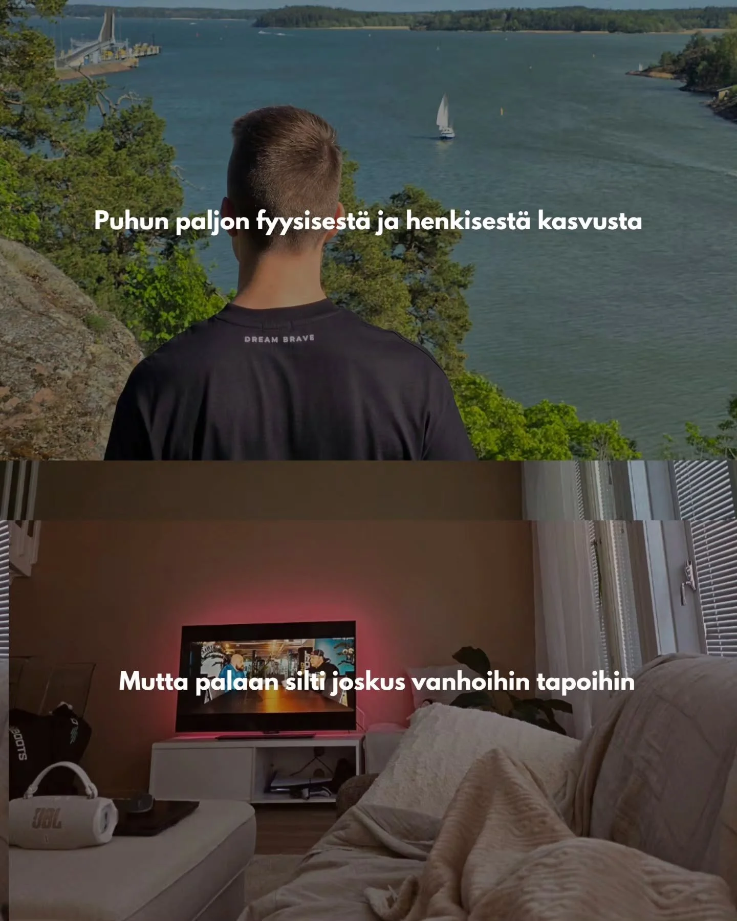En ole t&auml;ydellinen..

Enk&auml; usko, ett&auml; kenenk&auml;&auml;n tarvitsee olla.

T&auml;rkeint&auml; on tiedostaa virheens&auml;, oppia niist&auml; ja jatkaa eteenp&auml;in.
.
.
.
.
.
#hyvinvointi #motivaatio #treeni #mieli