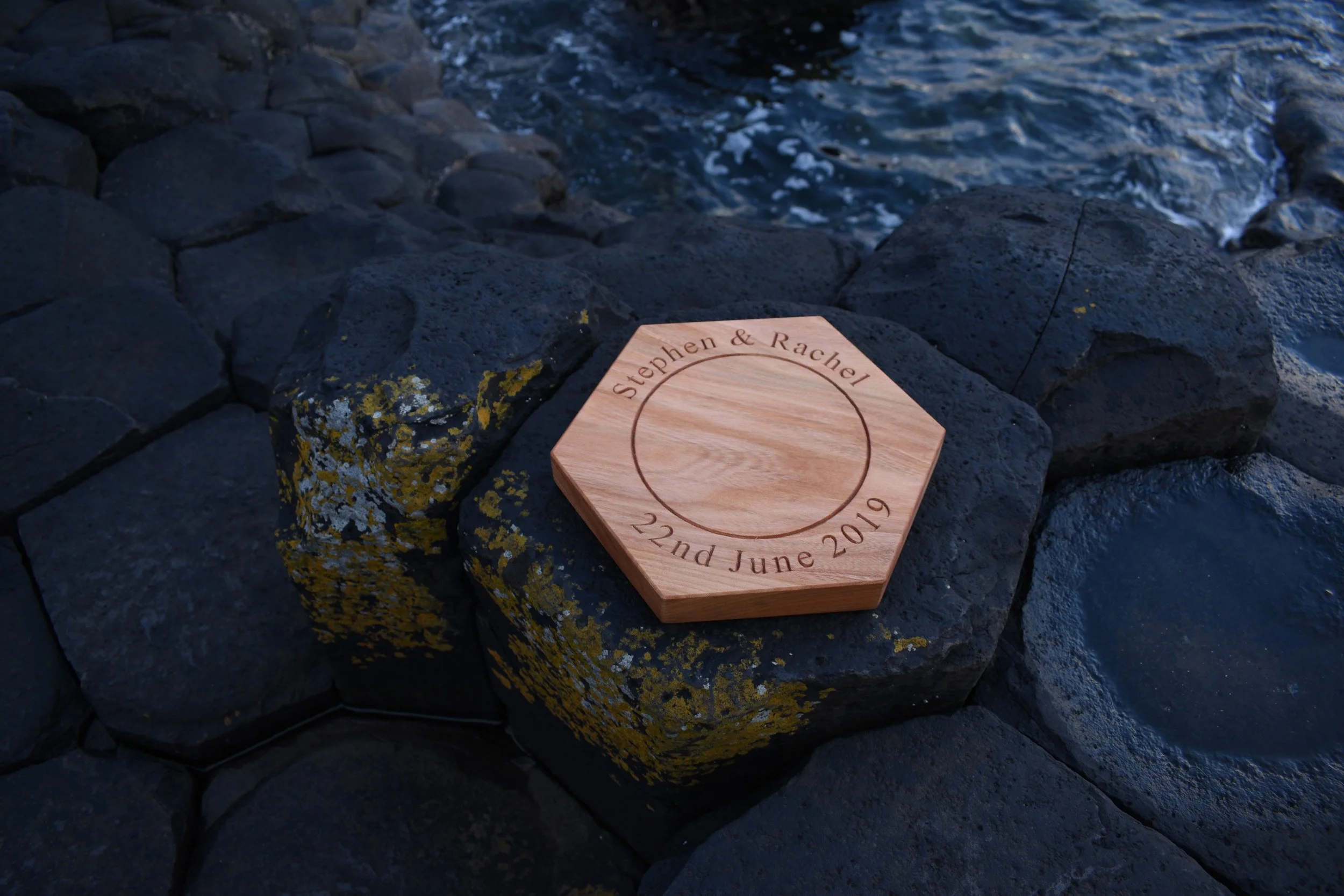 Giants Causeway Personalised Bread Board