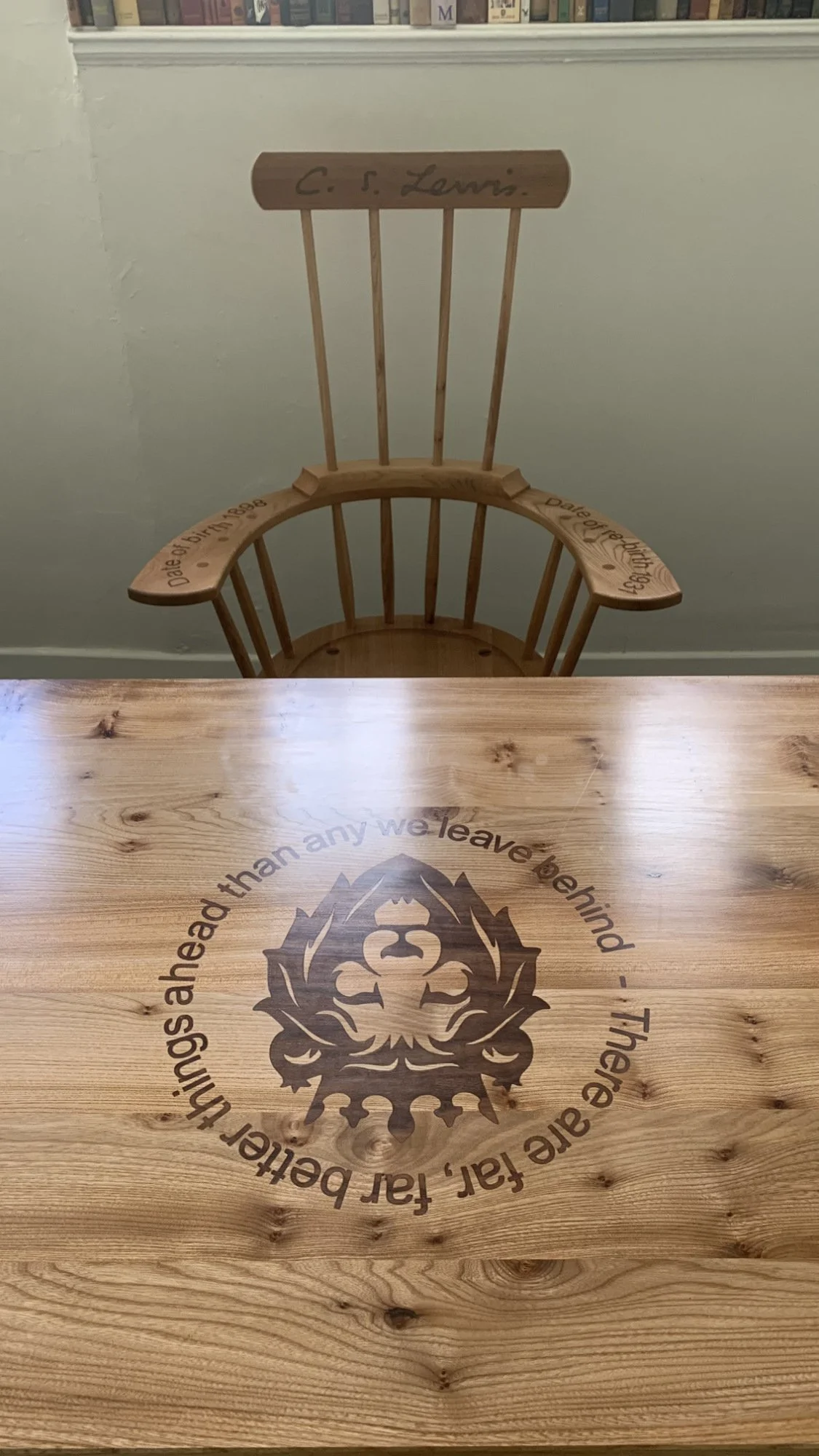 cs lewis table and chair for jbu belfast.jpg