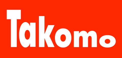 Teksti "Takomo", jossa T on korkein ja viimeinen o matalin, niin että ne muodostavat portaat