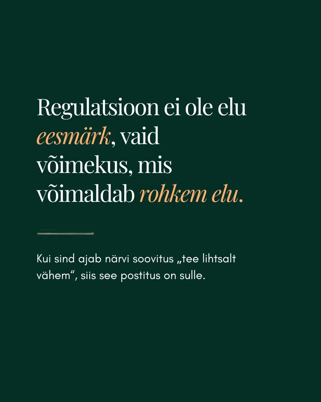 Kui sind ajab n&auml;rvi soovitus &ldquo;tee v&auml;hem!&rdquo;, siis see postitus on sulle ✨