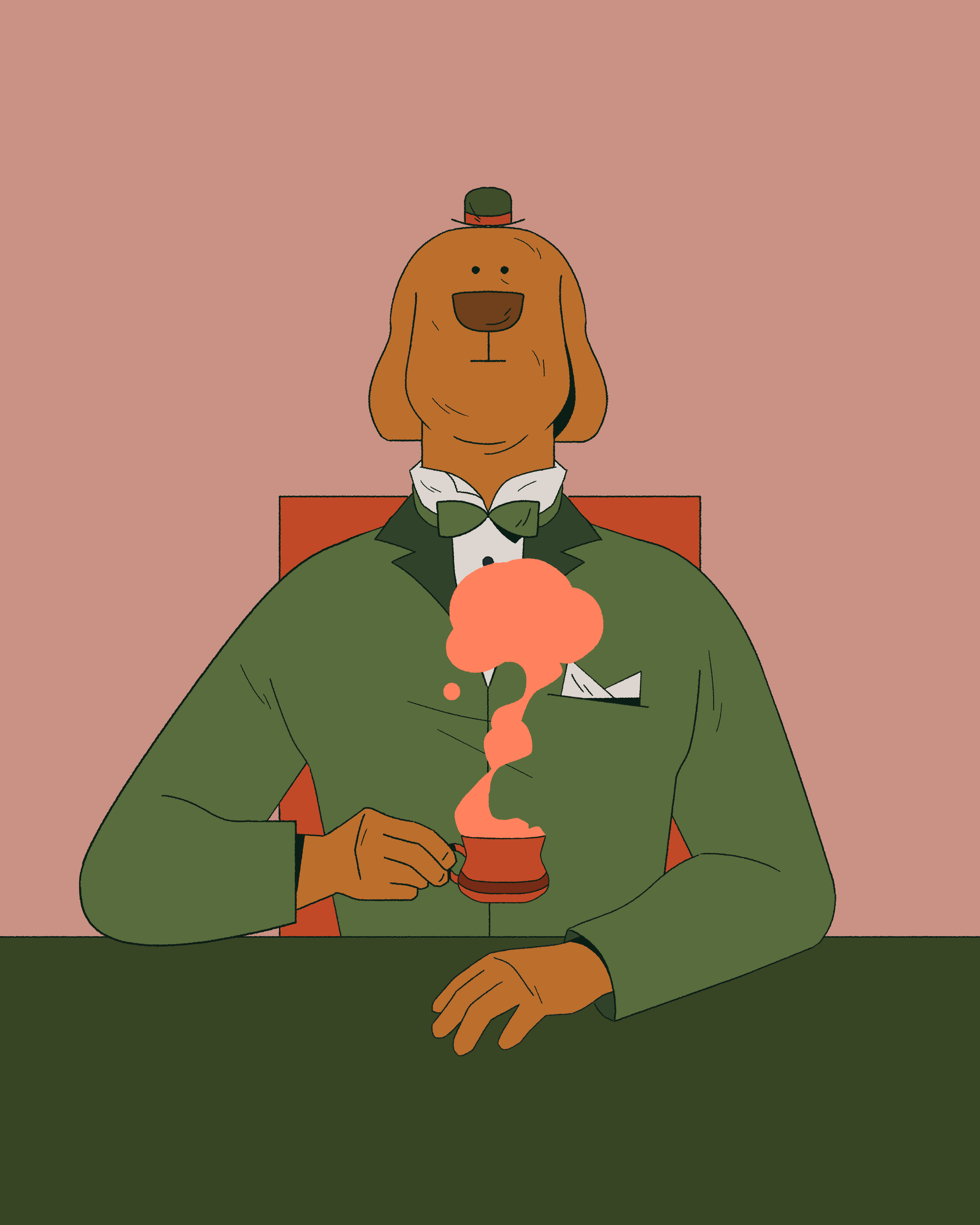 National Dog Day Illustration