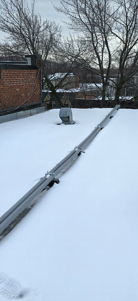 remplacement des chevalets toiture pour conduit électrique pvc