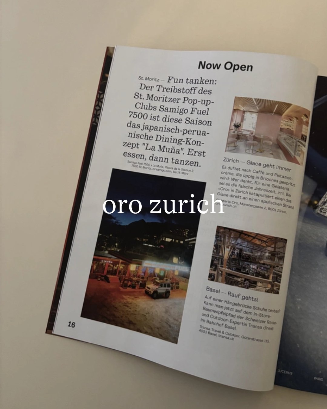 Thank you, annabelle! We&rsquo;re delighted to see our client ORO Zurich featured in the latest issue of annabelle. Gelato is always a good idea, stop by and enjoy.⁠

@gelateria.oro 
@tmflowers_ch 
⁠
_ _ _⁠
⁠
#eera #eeracommunications #communications