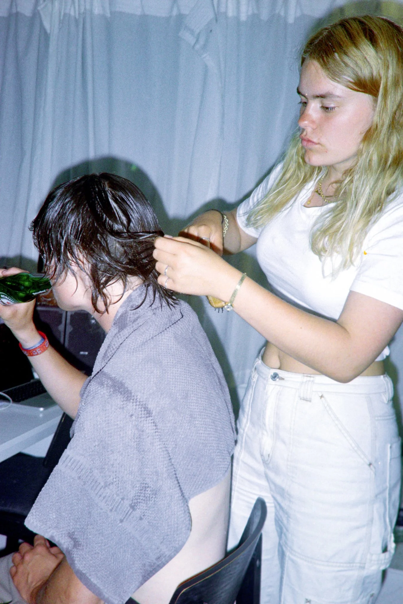 Rebecca giving Jesse a haircut (2020)