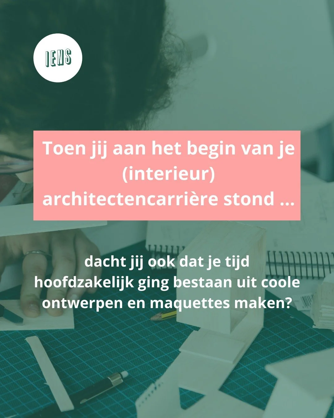✨ Droomde jij als jonge (interieur)architect van een carri&egrave;re vol coole ontwerpen en maquettes maken? Maar voelt je bureau nu als een marathon van brandjes blussen en een overvolle inbox? 

Je bent niet alleen. Een groep architecten en interie