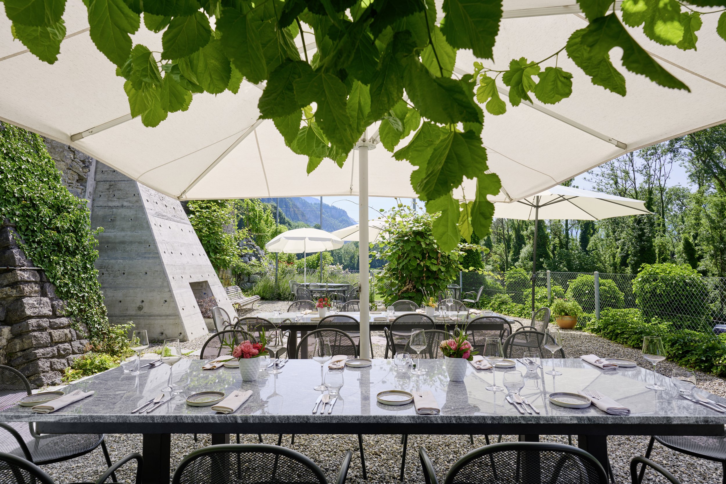 Terrasse inszeniert