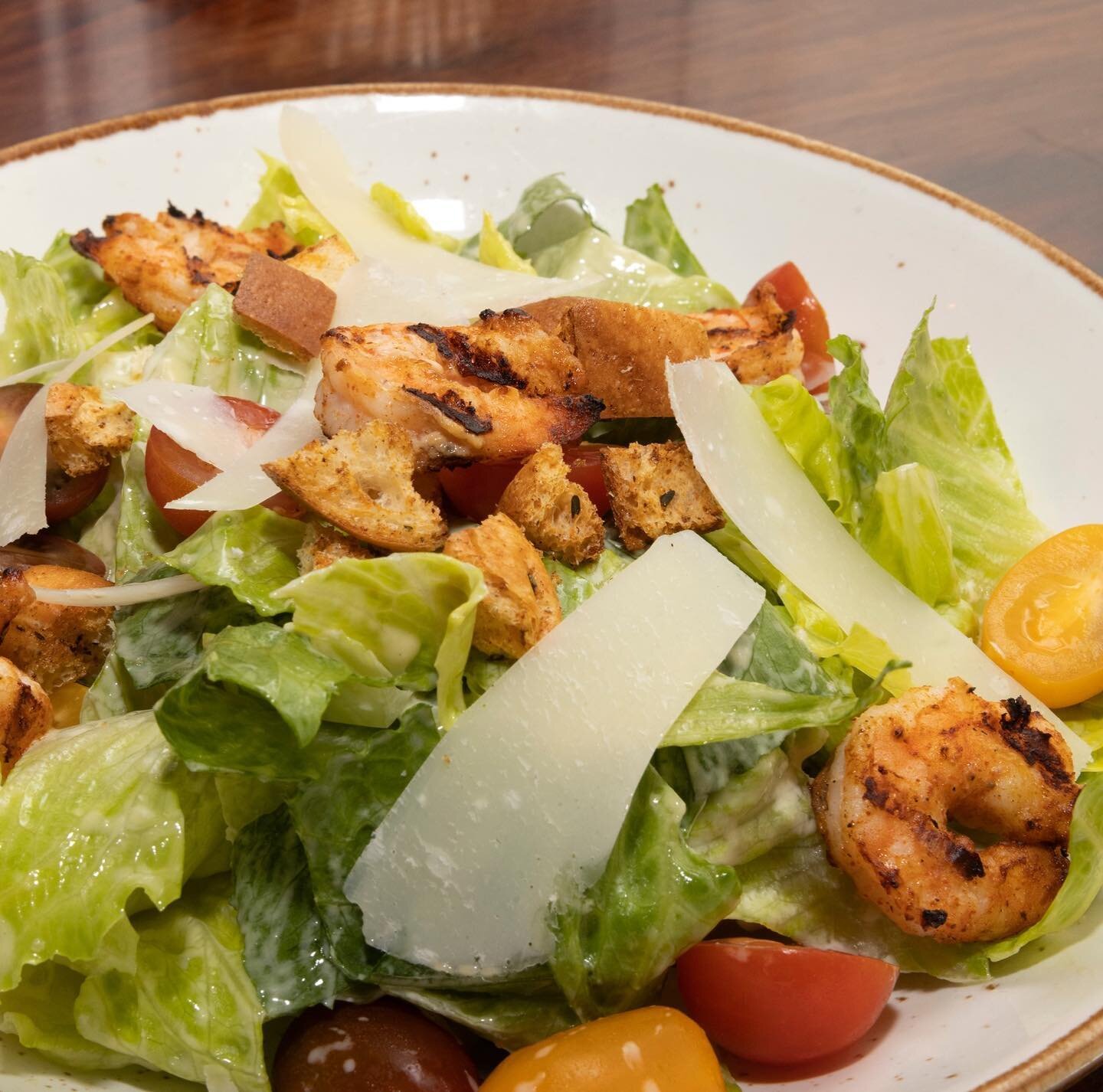 Have you tried our caesar salad with prawns? Absolutely delicious.