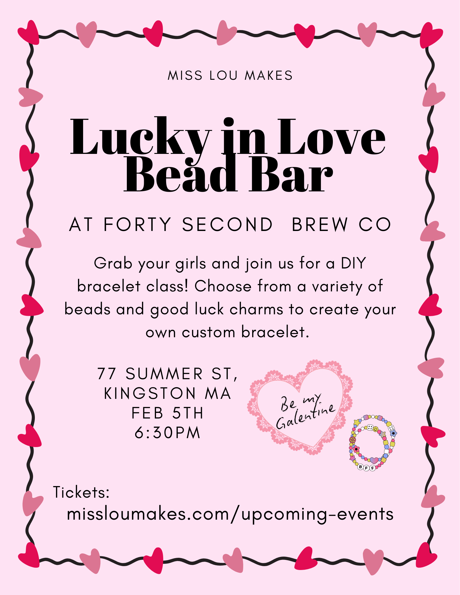 Lucky in Love Bead Bar at 42nd Brew Co