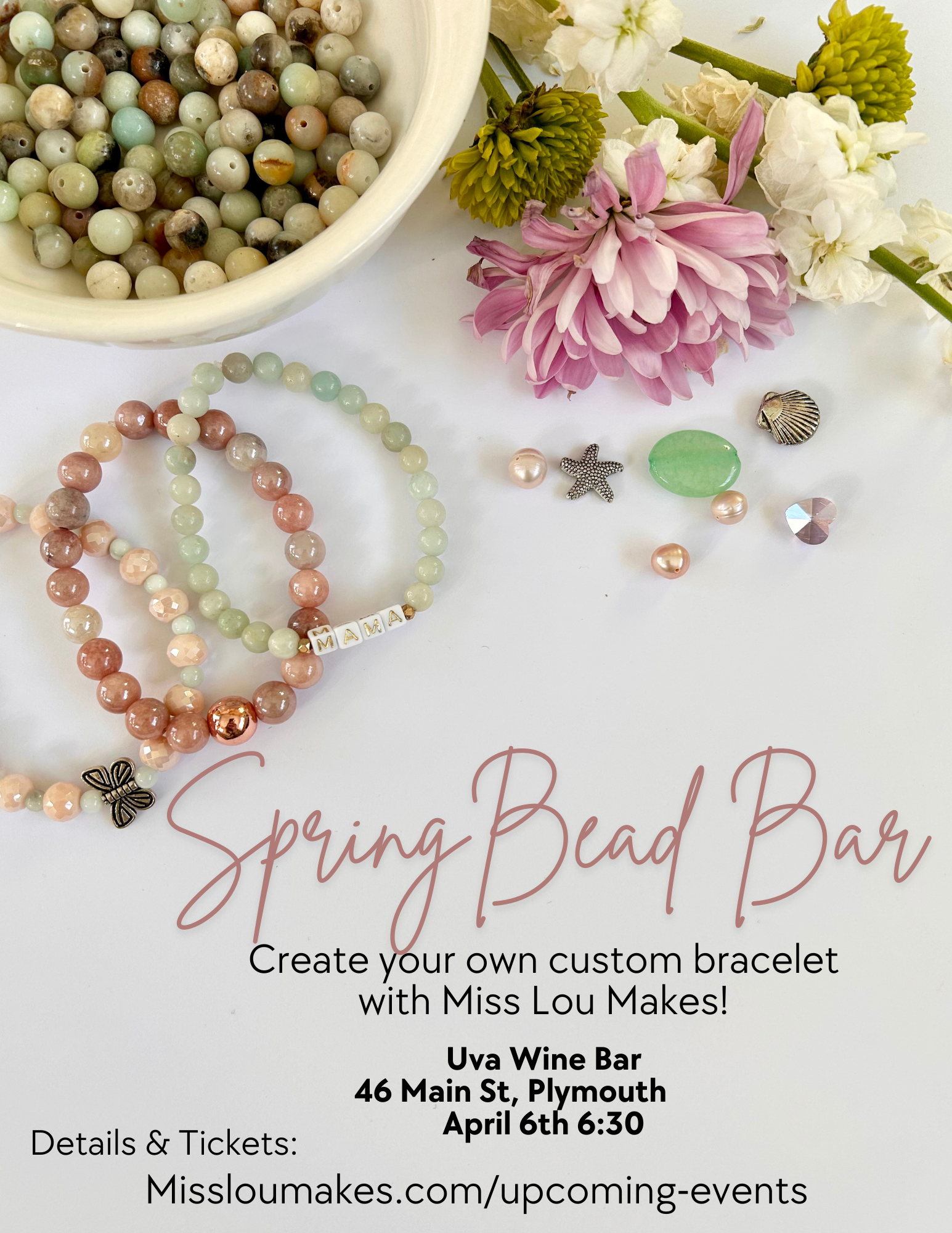 Spring Bead Bar at Uva Wine Bar