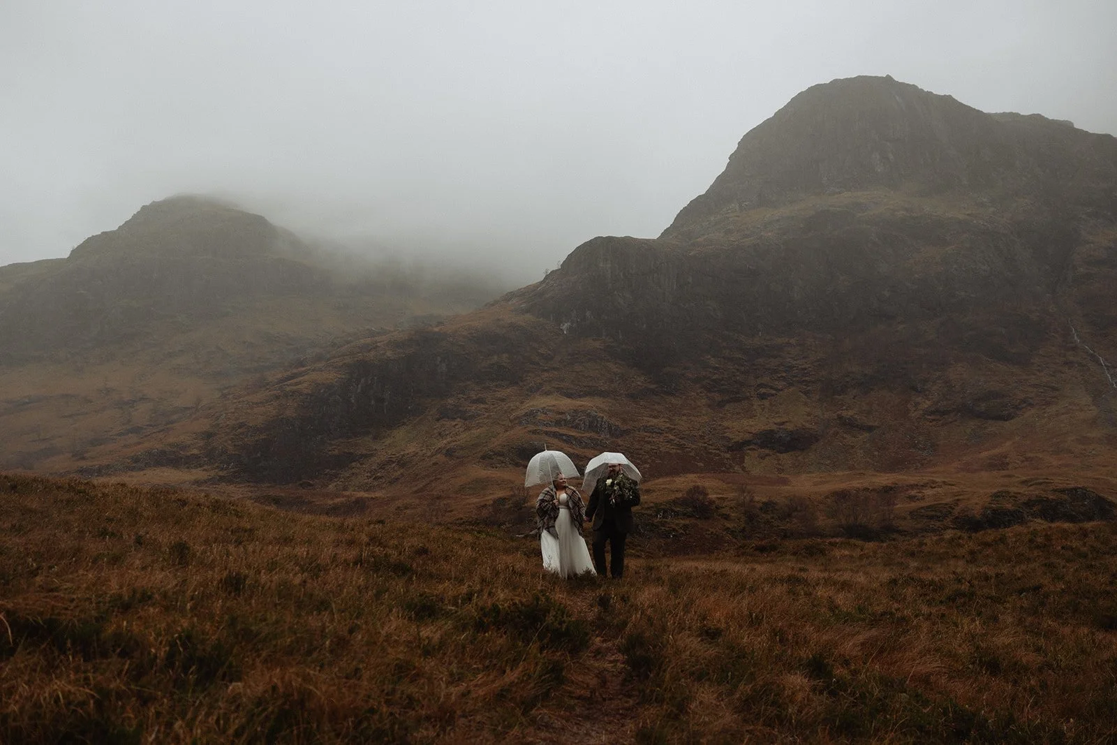 A Wet and Wild November Elopement in the Mountains of Glencoe