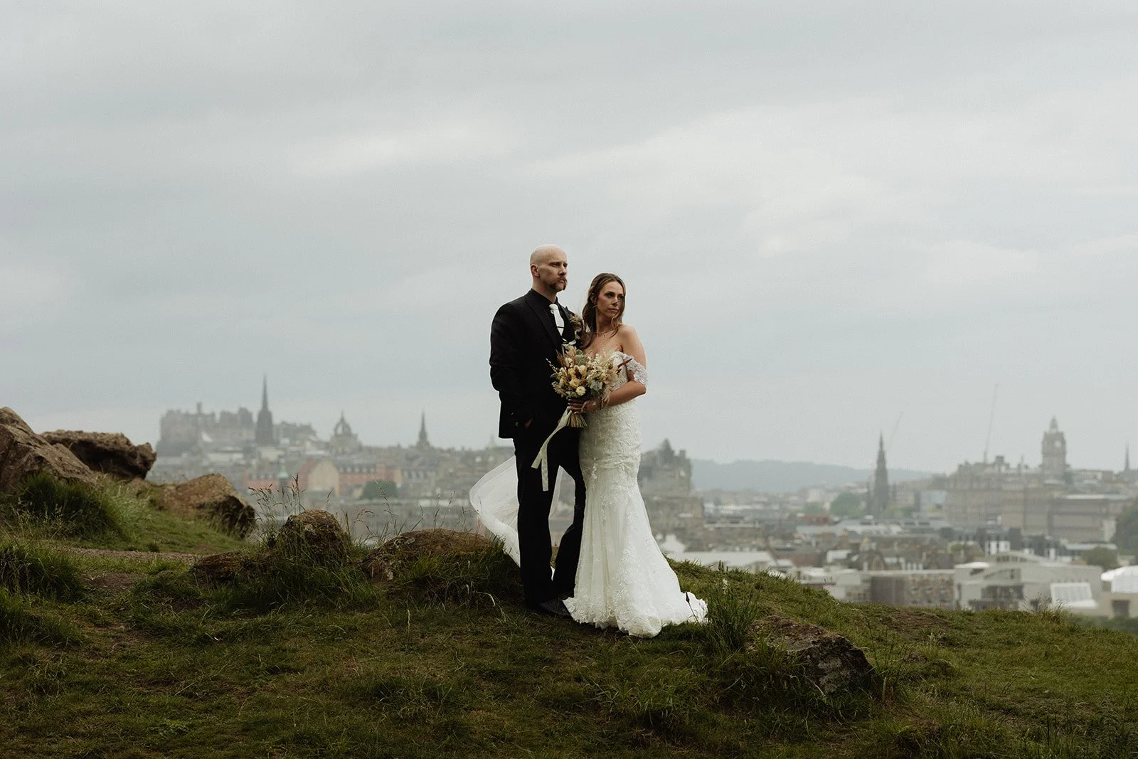 A Stylish Edinburgh Elopement with Cowboy Boots