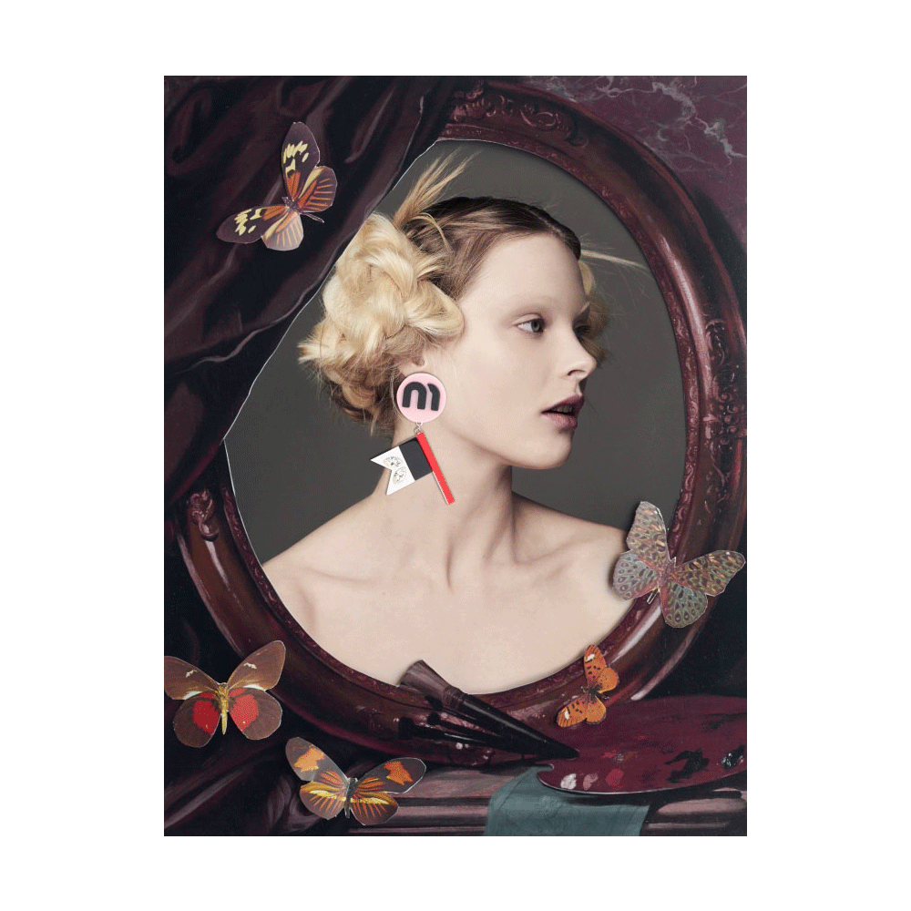 Fun- loving MIU MIU accessories at "Golden Age" shoot