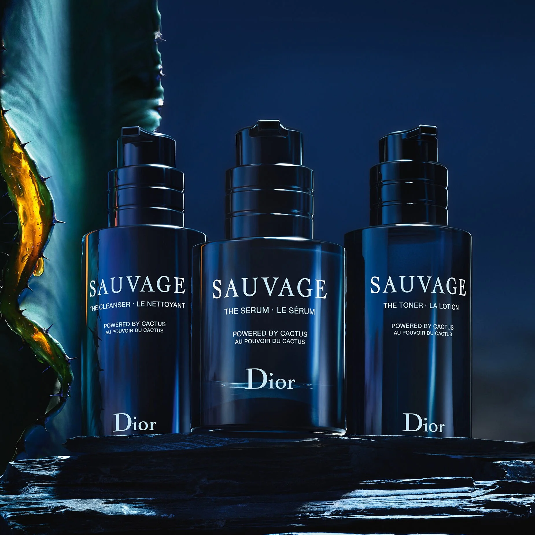 DIOR SAUVAGE MENCARE: THE CLEANSER, THE TONER, THE SERUM