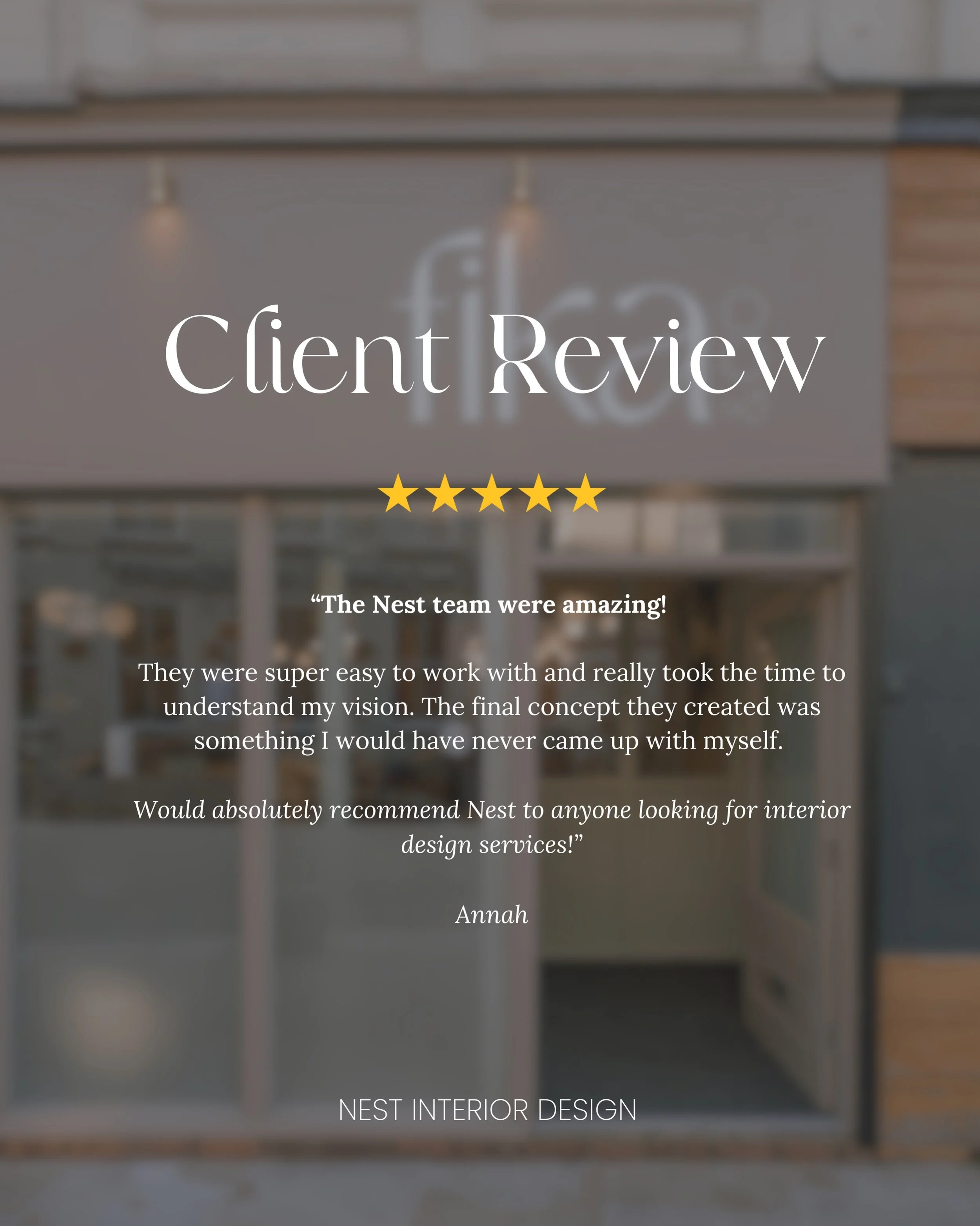There is no higher compliment than a happy client. 🌟  We pour our hearts into every project, so this review from one of our lovely residential clients, truly means the world to us. Thank you for trusting us with your lovely home! ✨

Drop us a DM to 