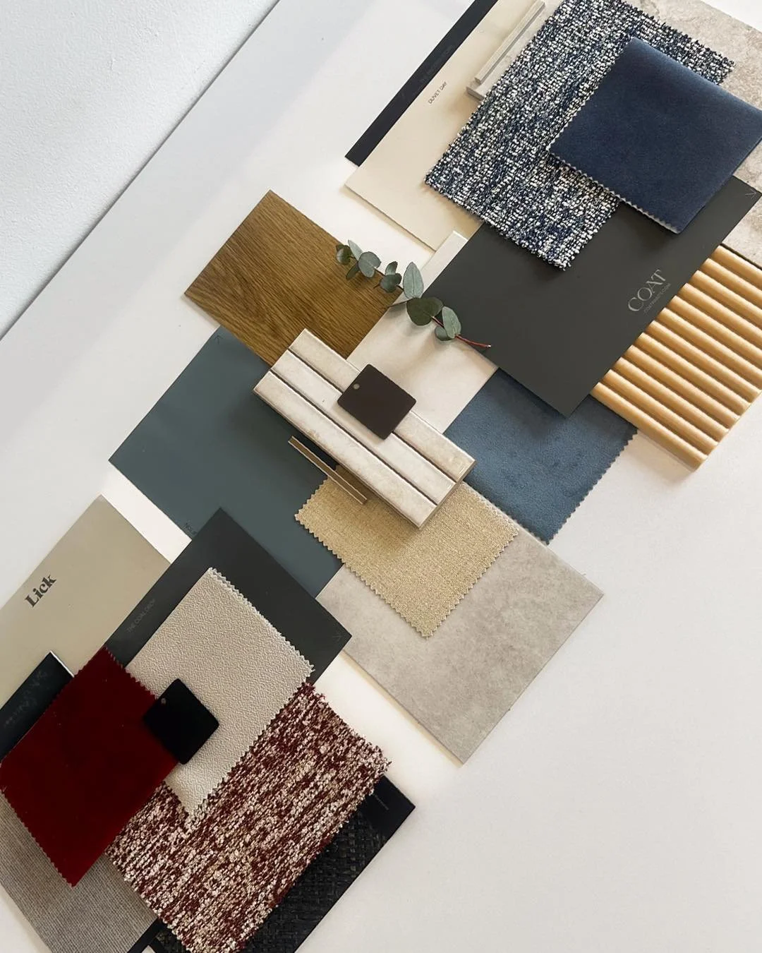 It&rsquo;s almost time to share our latest project... but first, we need to take a moment to appreciate these gorgeous colours and textures. 🎨✨

After plenty of fine-tuning, we finally settled on a curated mix of rich dark reds, dusky blues, warm be