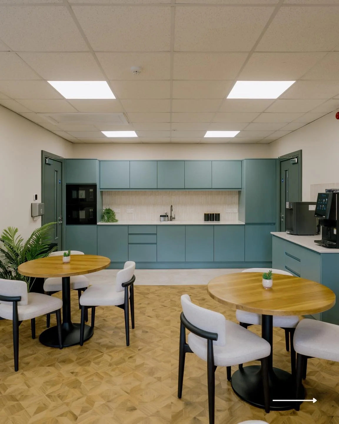 Here&rsquo;s a look inside the new breakroom at Engineering Power Solutions Teesside HQ! ⚡️

We wanted to create a light, bright and playful space where the team can switch off, recharge, and enjoy their lunch.

And yes, we absolutely had to include 