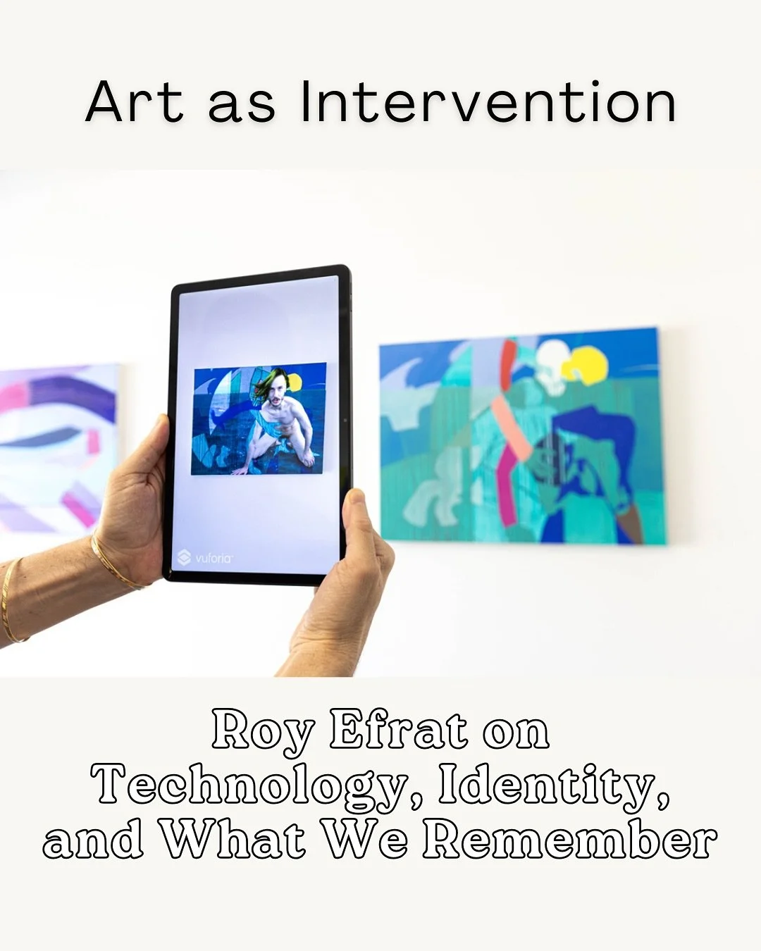Artist Spotlight: Roy Efrat✨ @roy.efrat is a Berlin-based artist and PhD candidate at Freie Universit&auml;t Berlin whose interdisciplinary practice spans painting, video, installation, and Augmented Reality. Drawing from queer theory, mythology, and