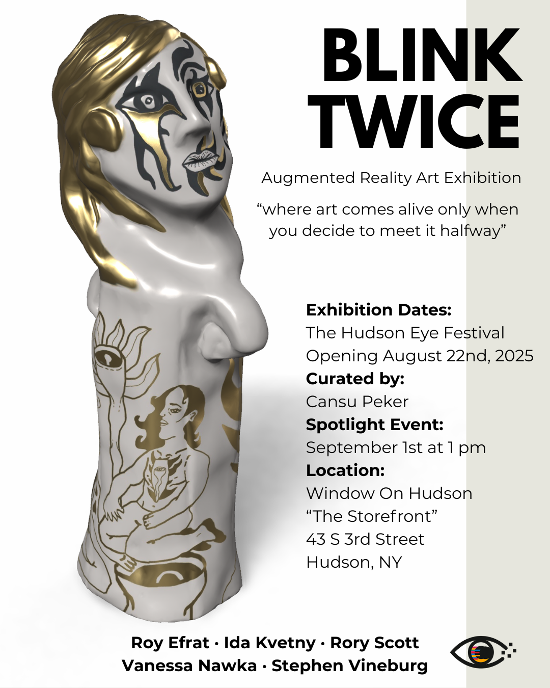 Blink Twice: An Augmented Reality Exhibition at The Hudson Eye
