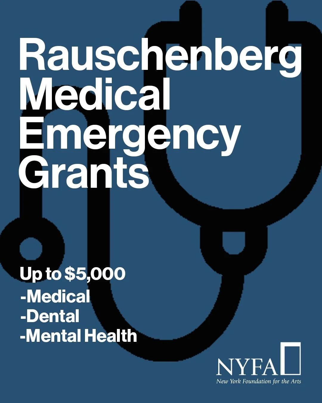 Are you an artist in need of critical medical, mental health, or dental treatment?

You may be eligible for a one-time grant of up to $5,000 to put towards recent or upcoming medical, dental, or mental health-related emergency expenses. More about th