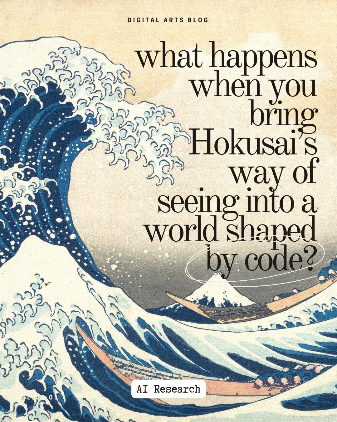 What happens when a legendary Japanese painter from 200 years ago meets today&rsquo;s AI tools? That&rsquo;s the question behind @aihokusai.art, a residency and research project I just wrote about on the blog.

I spoke with curator @shvetsanna, who t