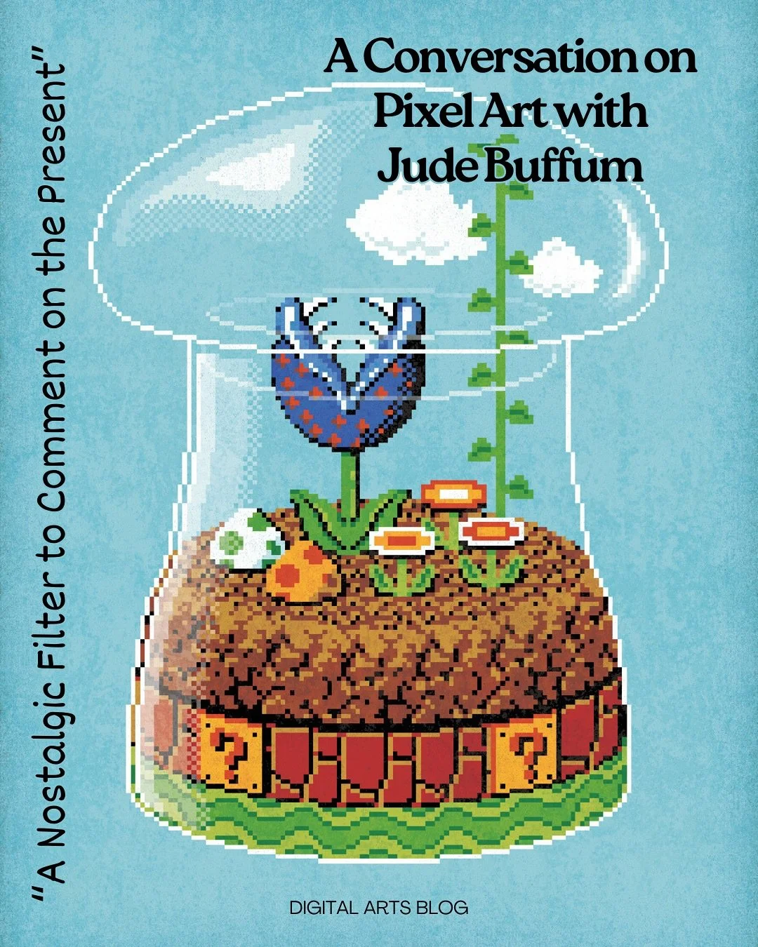 Artist Spotlight: Jude Buffum ✨ @judebuffumpixels is a Philadelphia-based pixel artist and illustrator whose work reimagines 8-bit aesthetics for the present day. With over two decades of experience, he has collaborated with major brands like Disney,