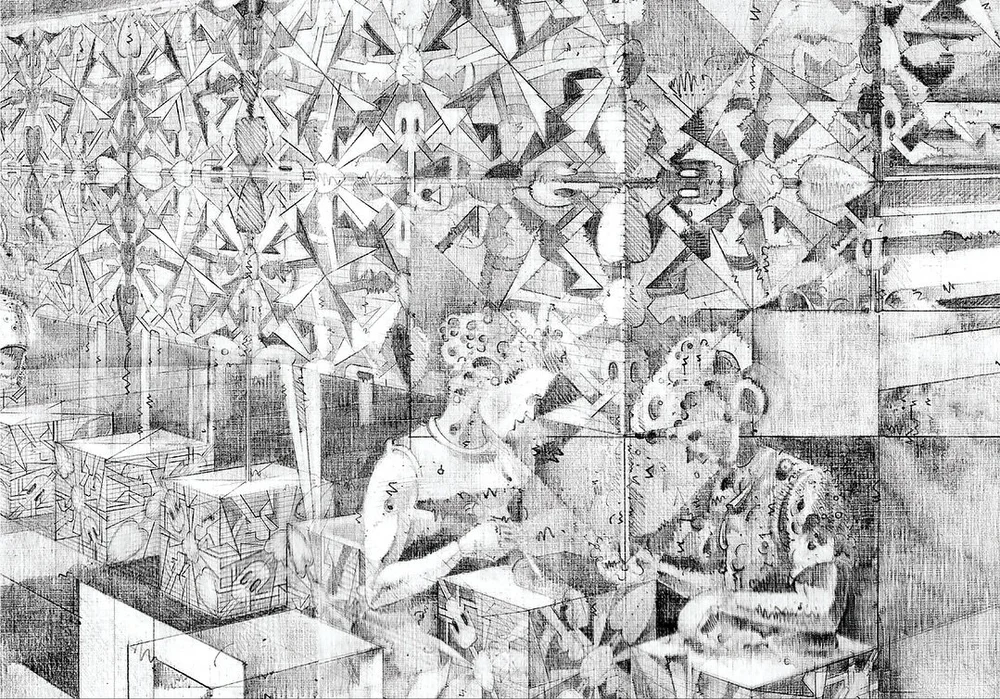 In the early 1980s, long before digital art entered museums or markets, Victor Acevedo was teaching himself to &ldquo;draw by talking to a computer.&rdquo; A student of Gene Youngblood&rsquo;s Expanded Cinema class, Acevedo witnessed the birth of com