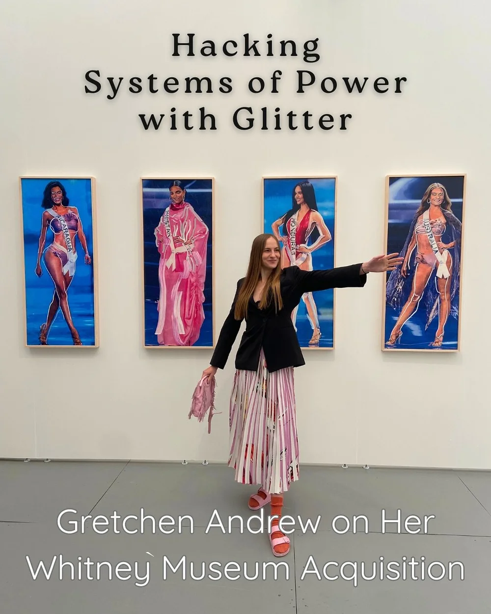 Artist Spotlight: Gretchen Andrew ✨ If you&rsquo;ve been following the digital art world lately, you&rsquo;ve probably heard the news: @whitneymuseum has acquired two works from @gretchenandrew&rsquo;s Facetune Portrait Universal Beauty series &mdash