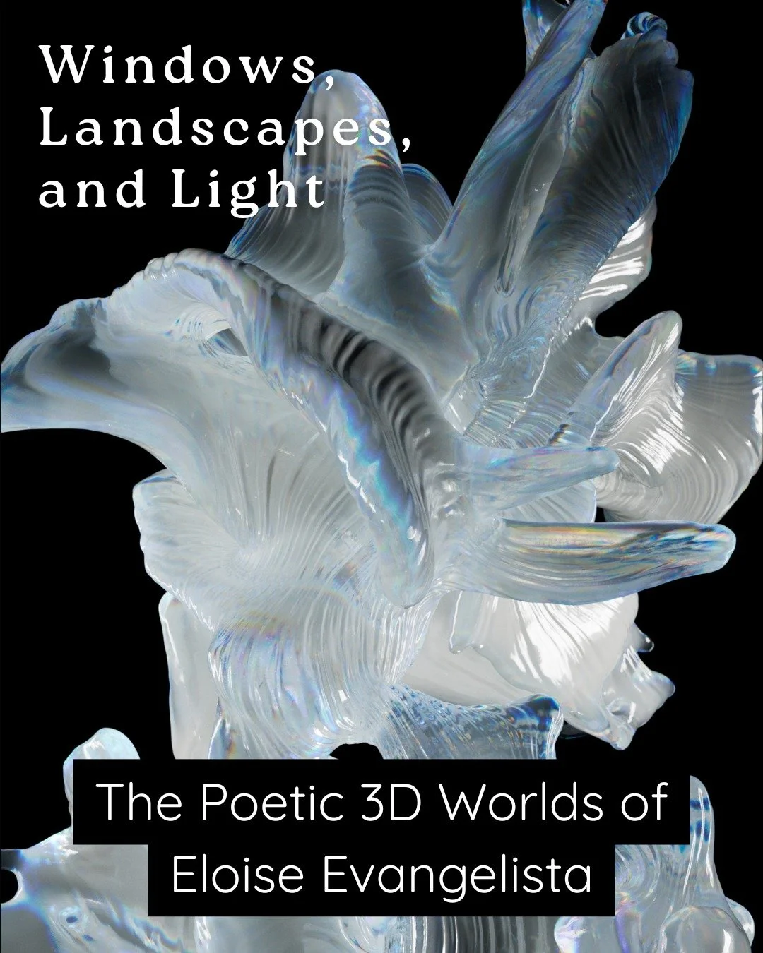 Artist Spotlight: Eloise Evangelista✨ @eloise_evangelista is a 3D designer and visual artist whose work moves fluidly between motion design, digital experimentation, and conceptual research. As the founder of @gxia.studio, she leads a boutique practi