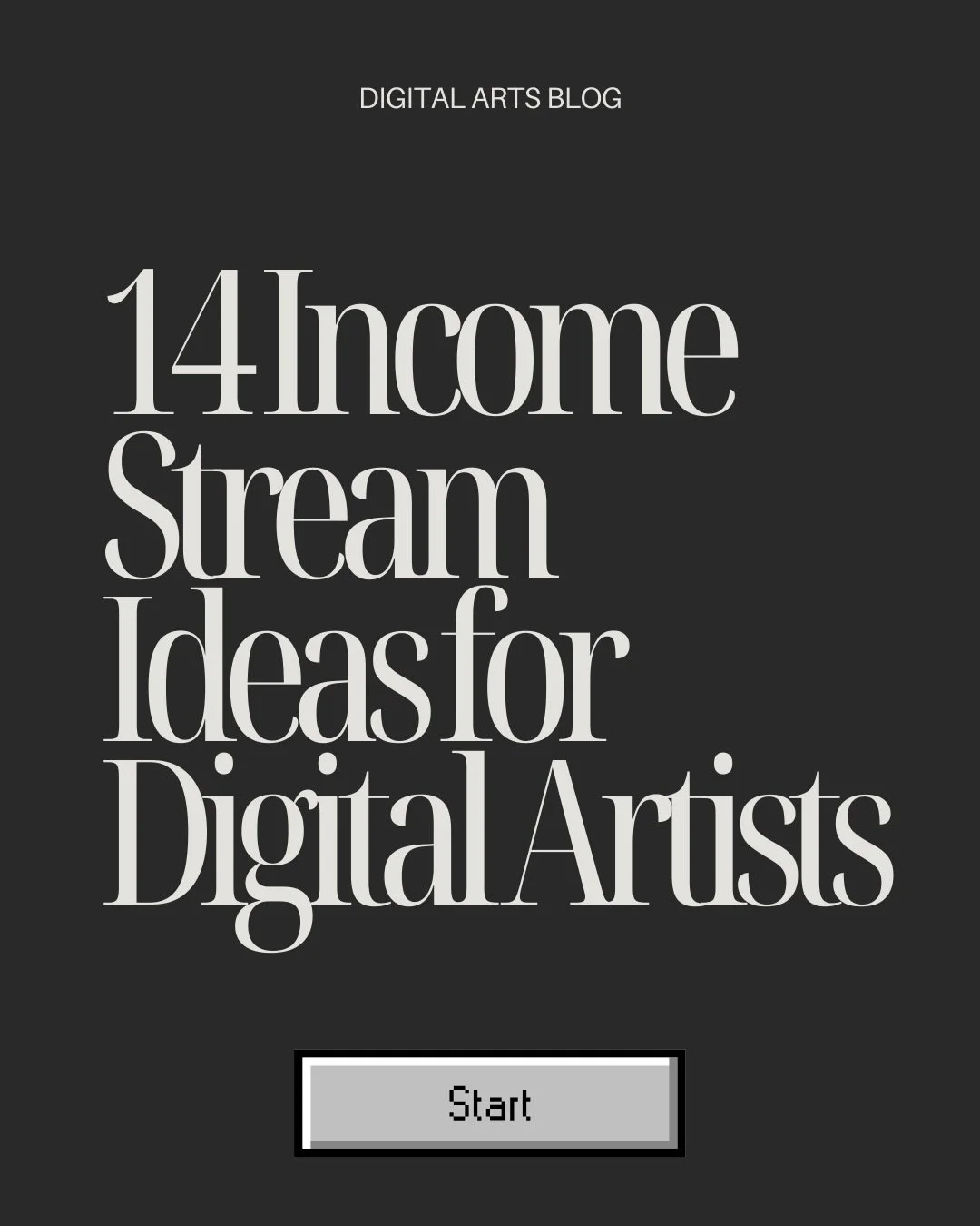 Turn your art into income💸

Inside this post, you&rsquo;ll find 14 income streams that digital artists are using right now to make consistent money doing what they love. Simple ideas you can actually start implementing.

Want support going full-time