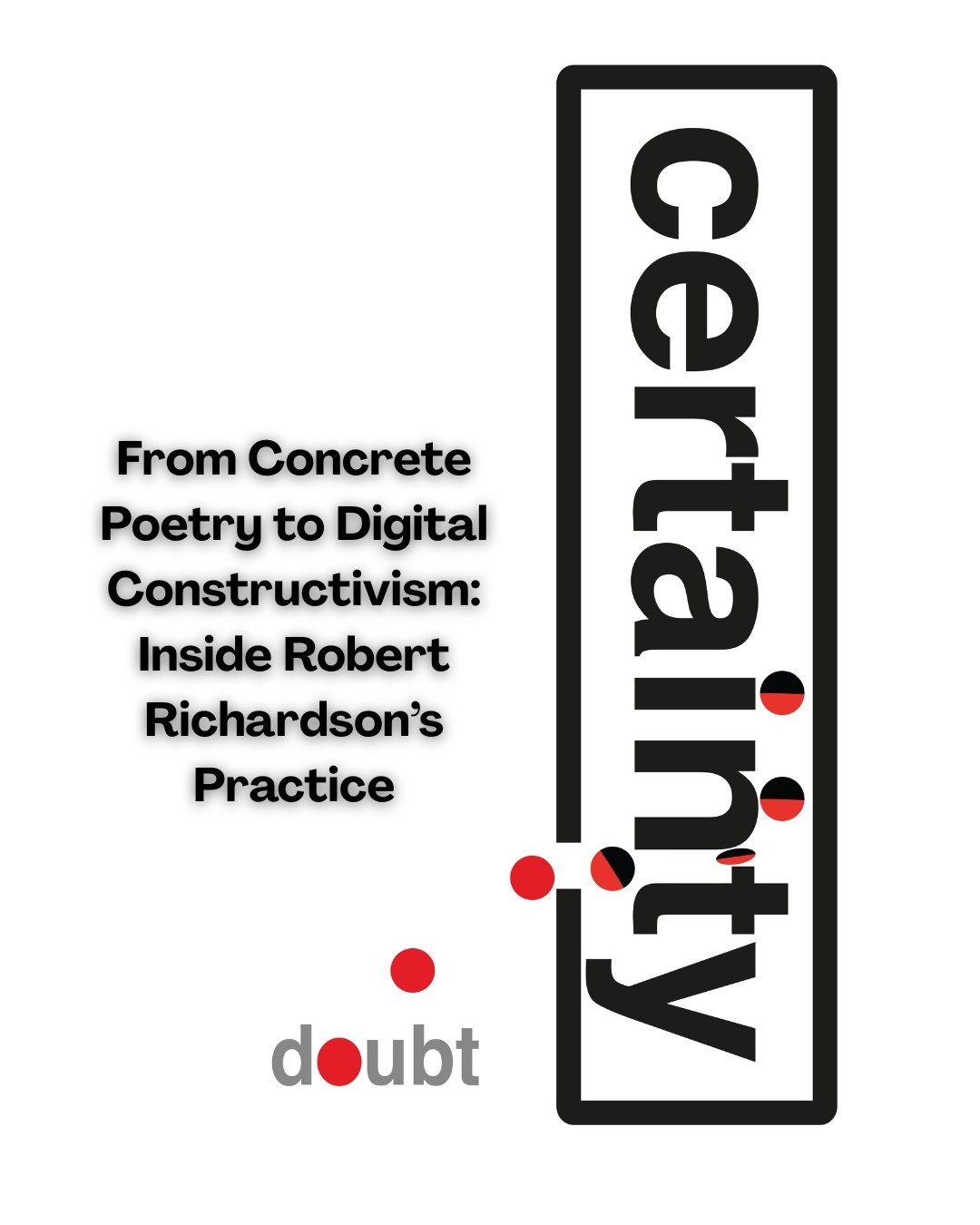 Artist Spotlight: Robert Richardson ✨ @robertrichrdsonart is a UK-based visual artist and writer whose practice moves fluidly between concrete poetry, constructivist abstraction, and digital image-making. Originally trained in Communication Design be