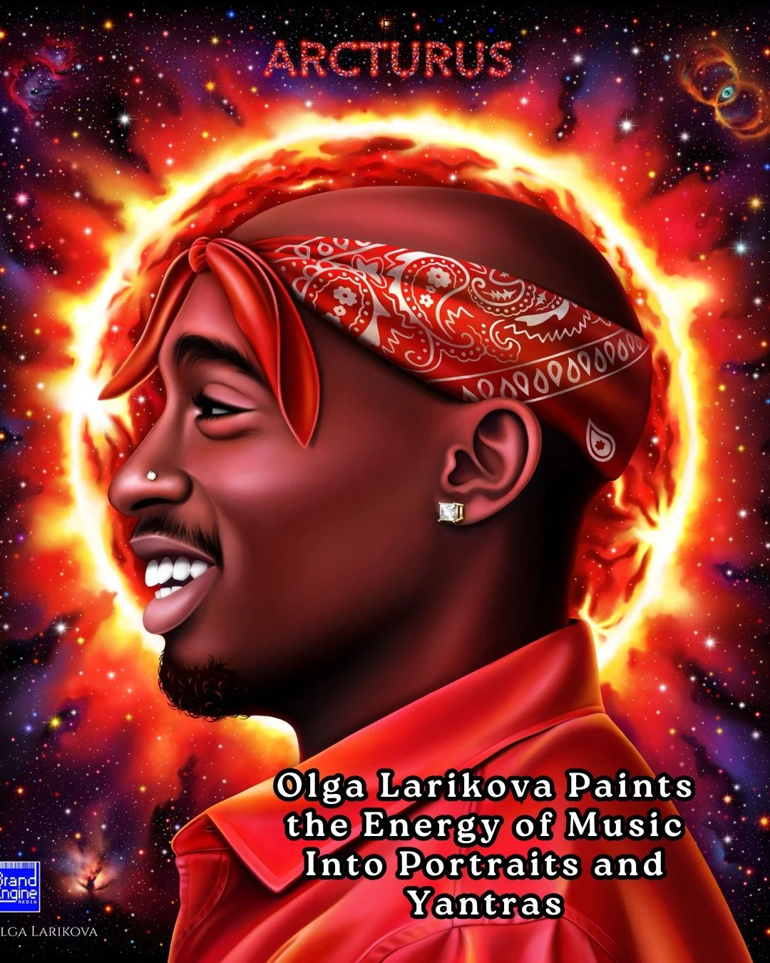 Artist Spotlight: Olga Larikova ✨ @larikova_o is a visual artist whose practice moves between digital art, hyperrealistic pencil drawing, photography, and energy-based mirror paintings known as yantras. She has created album covers and visual work fo