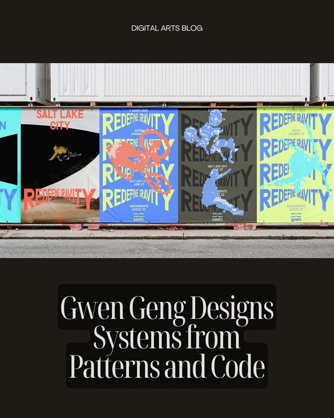 Artist Spotlight: Gwen Geng✨ @Gwen.Geng is a multidisciplinary designer based in Los Angeles whose work spans typography, motion, interaction, spatial installations, and code. With a background in mathematics, she approaches design as a way of transl