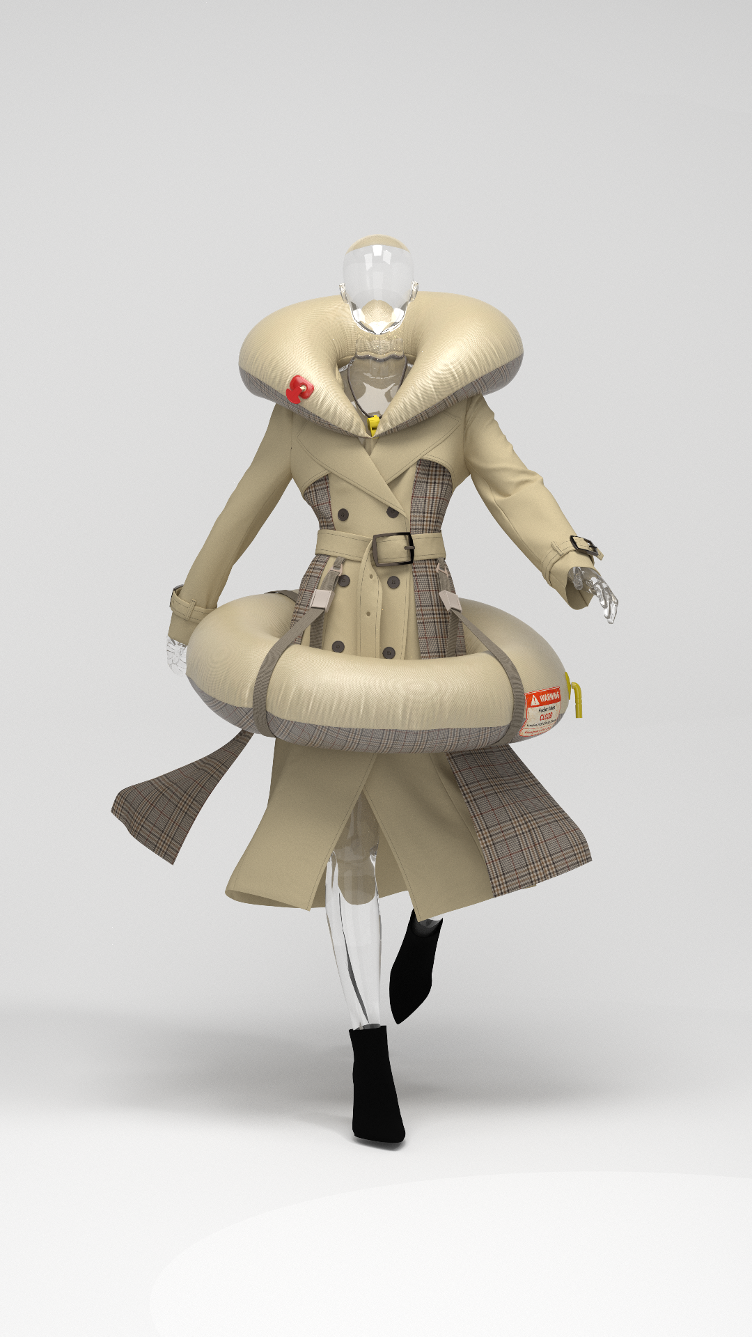 Meet the World's First Trench Coat Life Jacket — Designed for a London That's Going to Flood