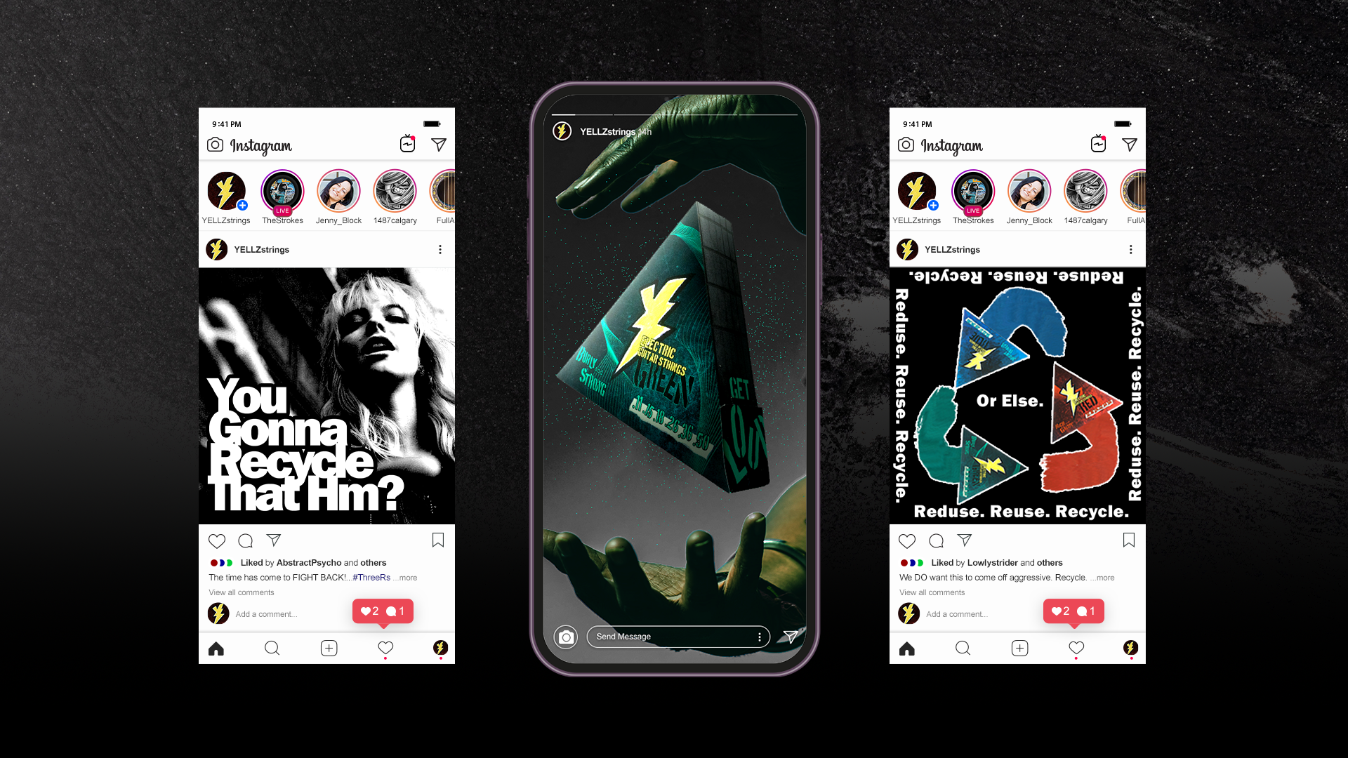 A social media campaign designed to get people angry about recycling.