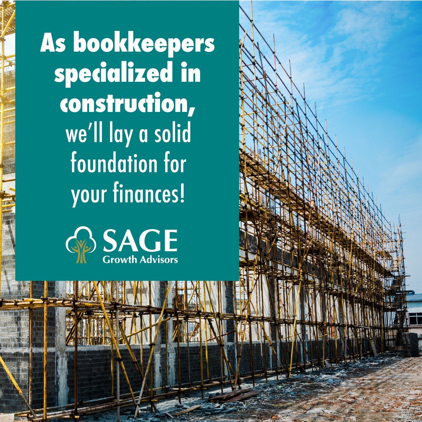 Hey #CONSTRUCTION 🛠️ owners!! Want to build more than just structures? Let&rsquo;s talk about laying a solid foundation for your #finances 💰! 

As #bookkeepers specialized in construction, we help you nail 🔨 down your number (haha), so you can foc