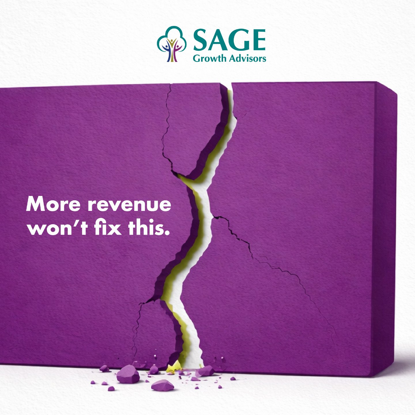 ❌Myth: More revenue fixes everything.
✔️Truth: More revenue usually just magnifies the problems you already have.

If your systems, pricing, or margins are off....more money won&rsquo;t solve it.

It&rsquo;ll expose it.

If you&rsquo;re seeing cracks