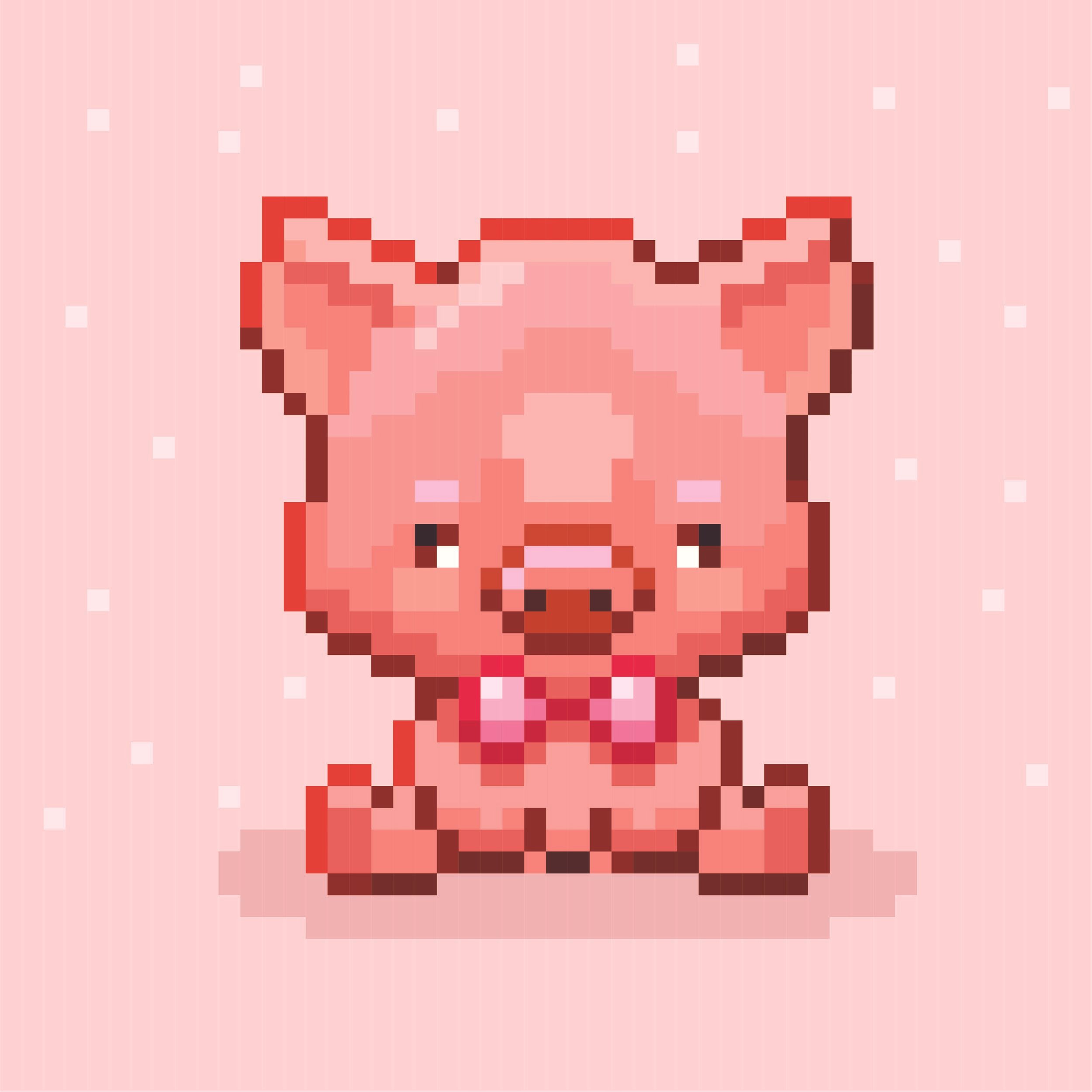 Pixeliges Schweinchen