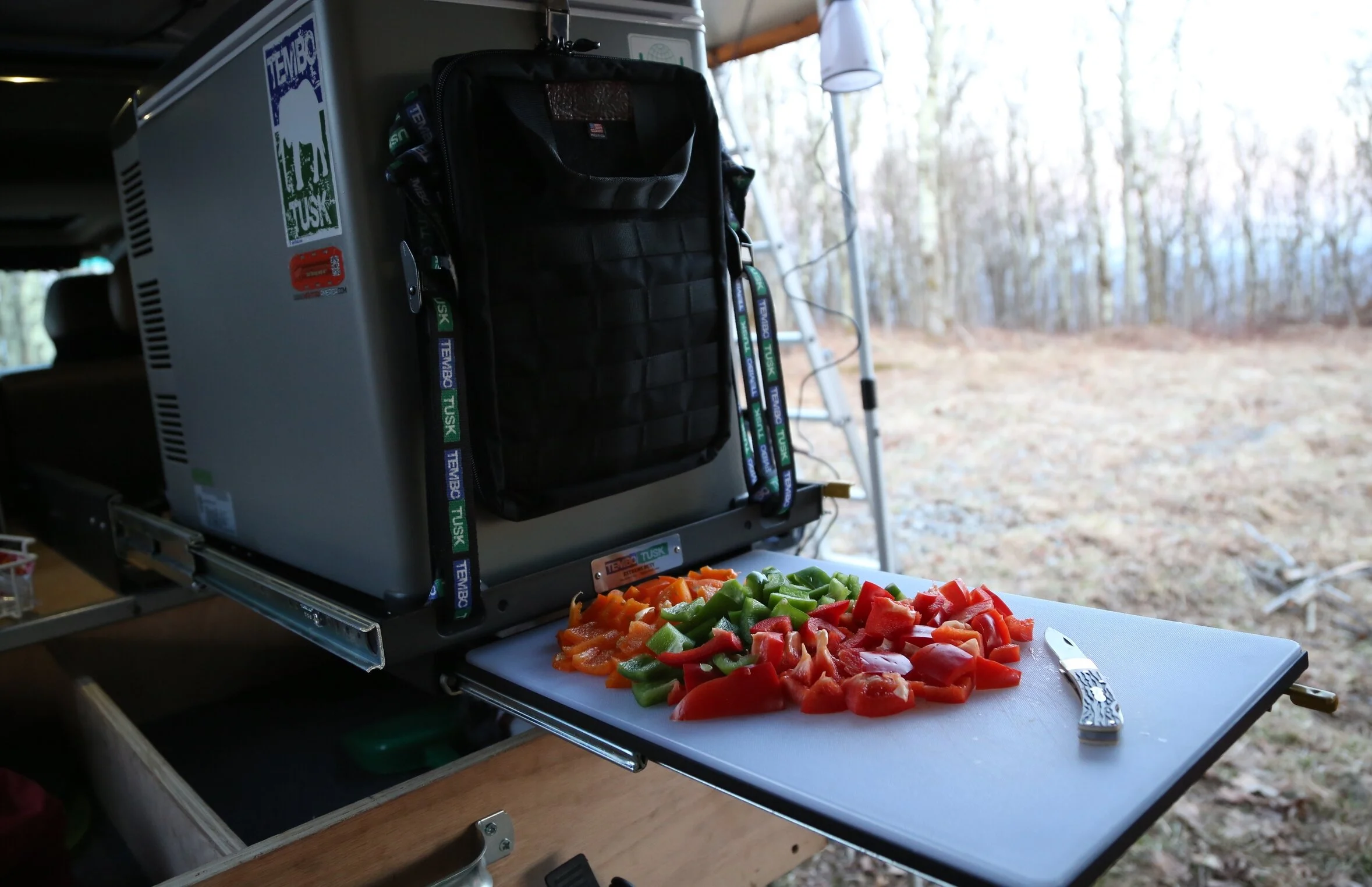 a review: the tembo tusk front pull slide - @tembotusk  #fridgeslide  #overland  #cooking 