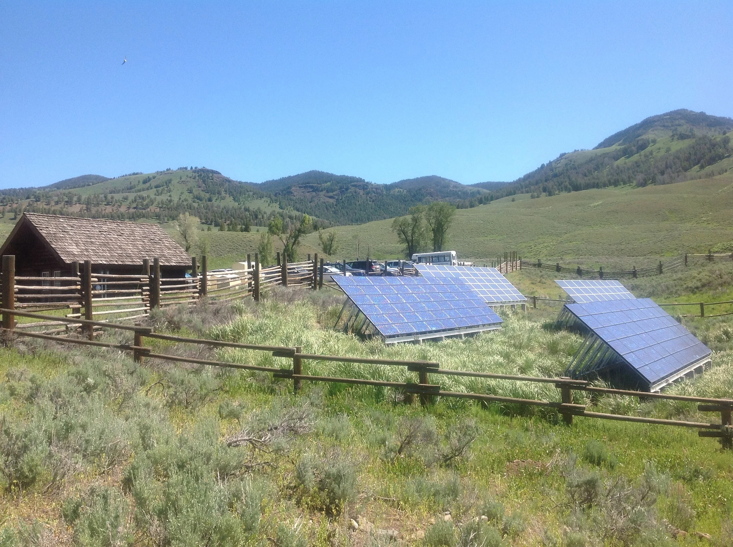 eco upgrades at yellowstone ranch. @CSTribune @YellowstoneNPS #renewableenergy #lamarbuffaloranch