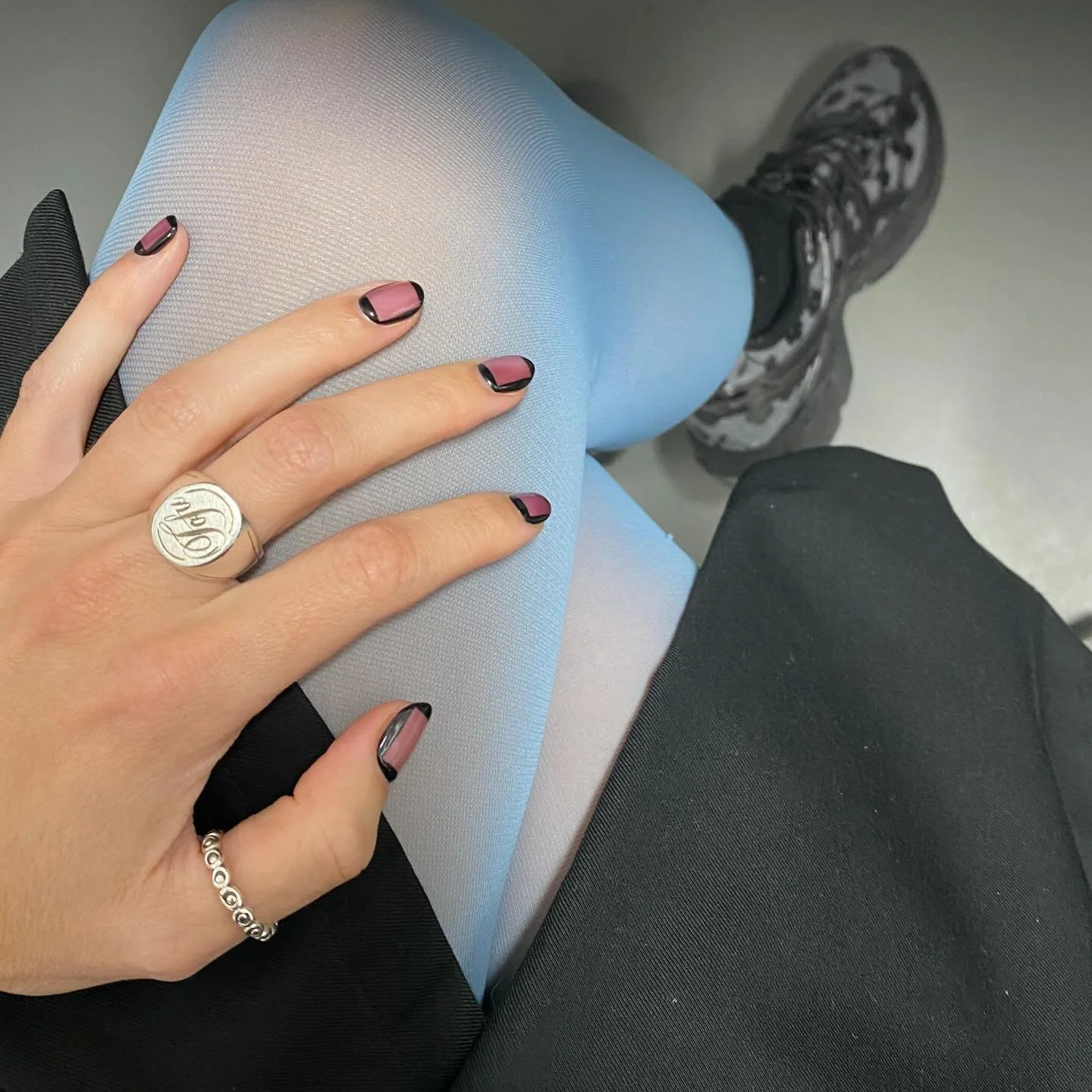 Hand painted squares @hardlyjessica 🩵