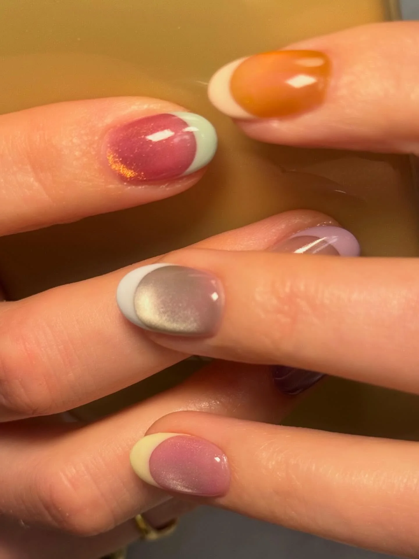 French tips with a juicy base 🍬🍯🧼🫧