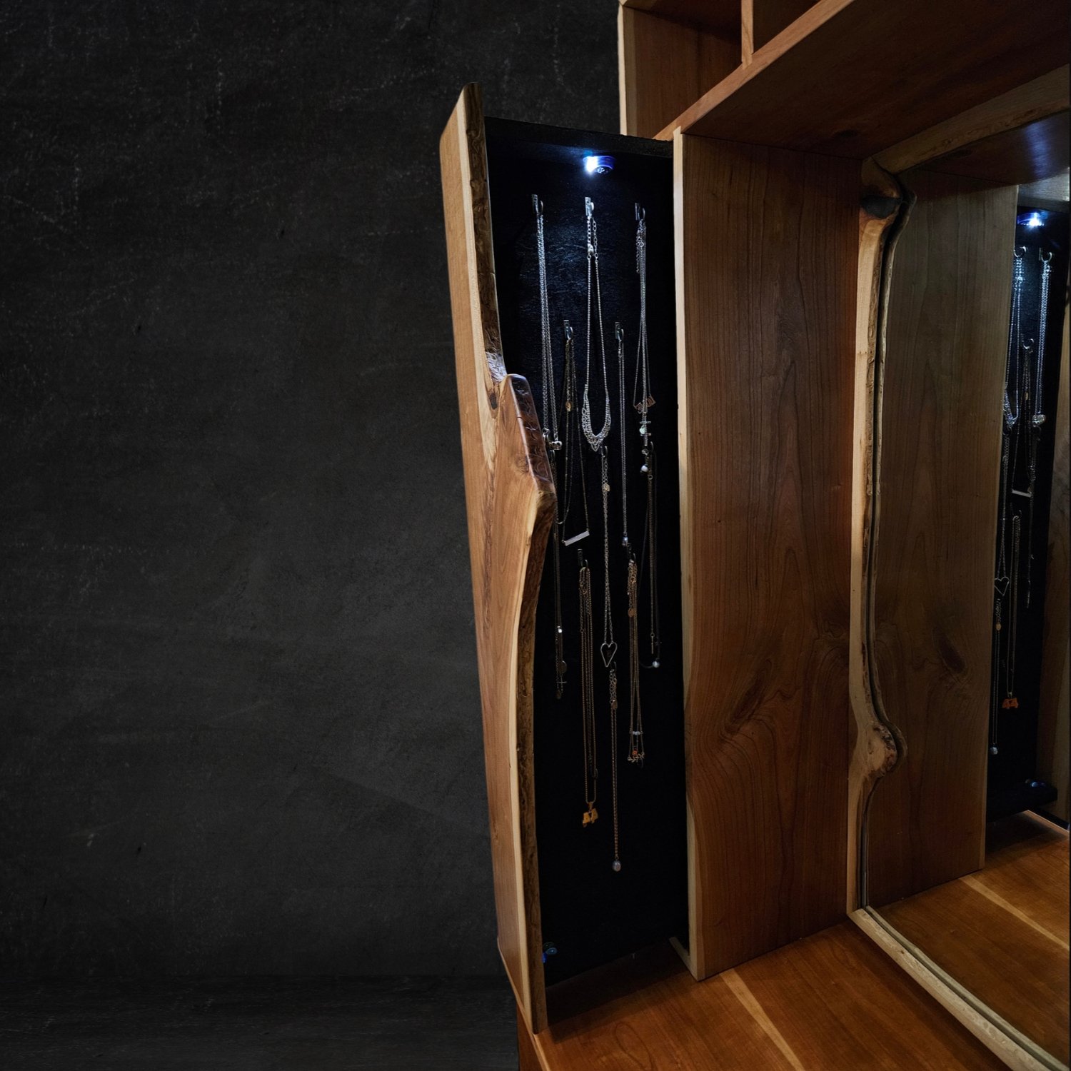 Vanity Armoire left drawer inside