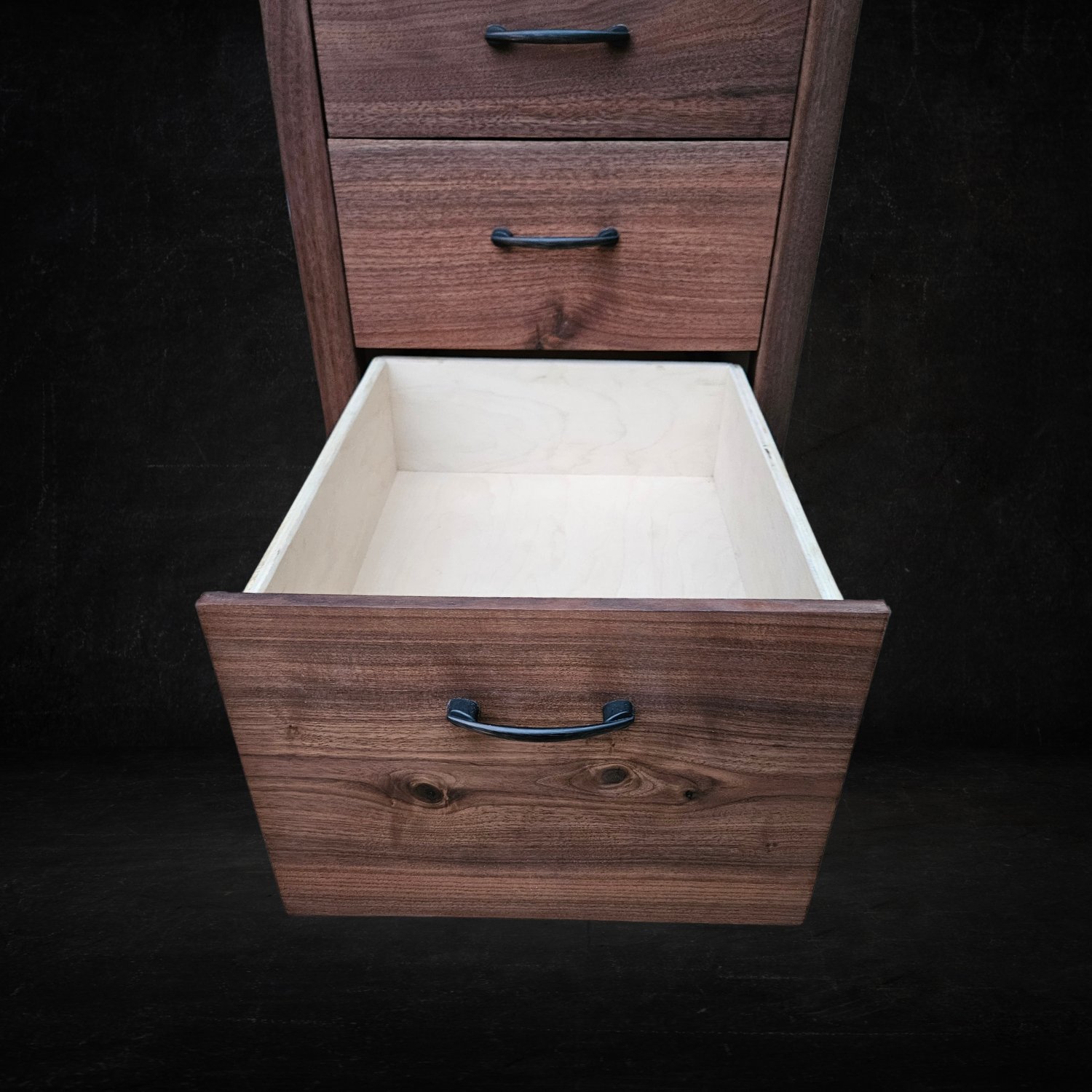 Vanity Desk - Open Drawer Front